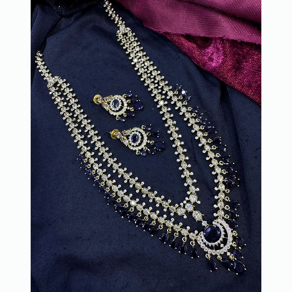 Tanish Art Jewellery Glamorous AD And Austrain Stone Necklace Set