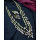 Tanish Art Jewellery Glamorous AD And Austrain Stone Necklace Set