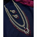 Tanish Art Jewellery Glamorous AD And Austrain Stone Necklace Set