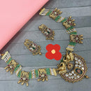 Tanish Art Jewellery Regal Beauty Pota Stone And Pearl Necklace Set