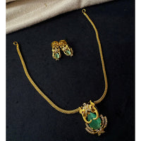 Tanish Art Jewellery Luxury Ethnic Pota And Austrain Stone Necklace Set