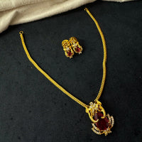 Tanish Art Jewellery Luxury Ethnic Pota And Austrain Stone Necklace Set
