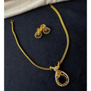 Tanish Art Jewellery Luxury Ethnic Pota And Austrain Stone Necklace Set 