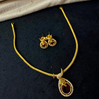 Tanish Art Jewellery Luxury Ethnic Pota And Austrain Stone Necklace Set