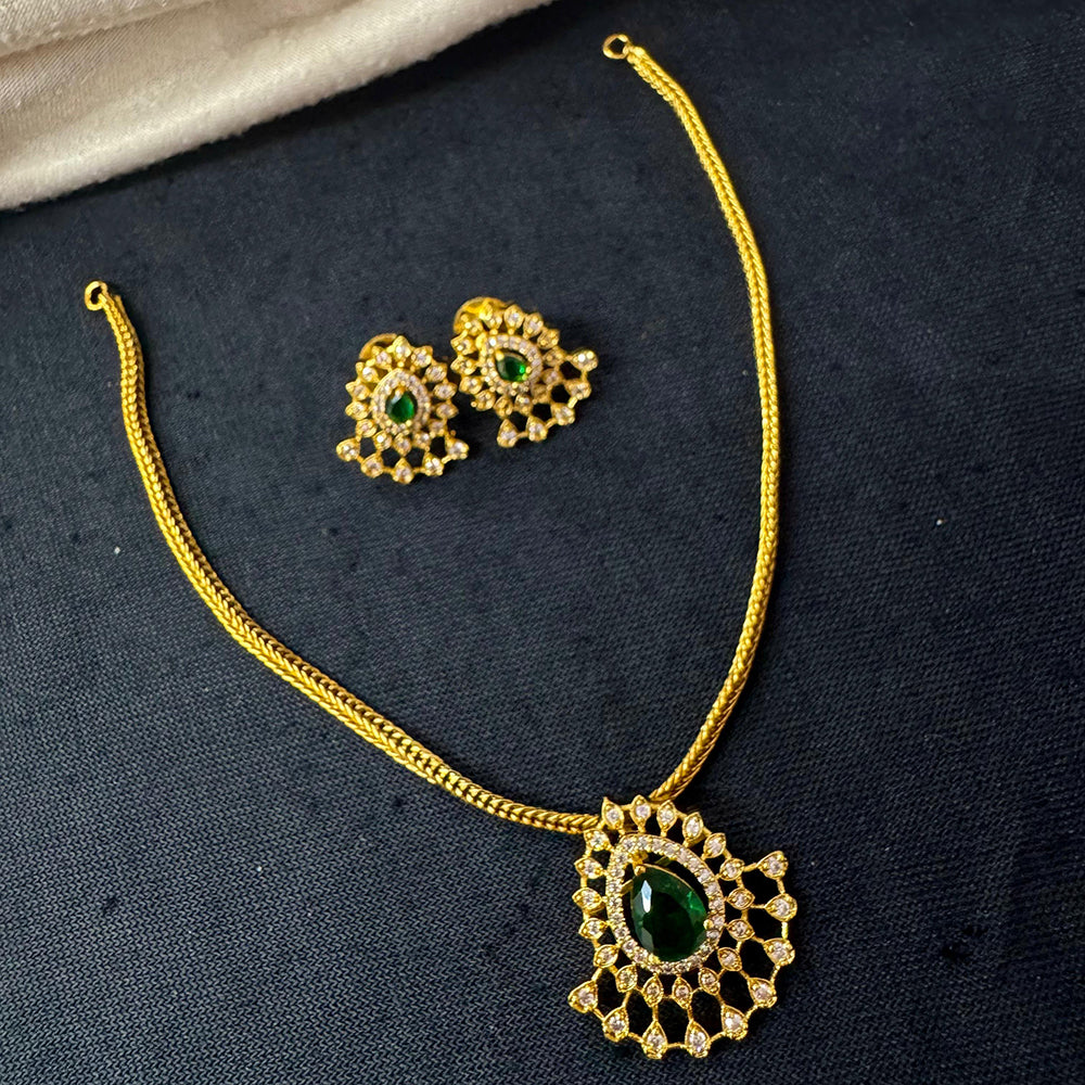 Tanish Art Jewellery Luxury Ethnic Pota And Austrain Stone Necklace Set