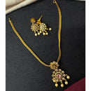 Tanish Art Jewellery Ethnic Charm Pota And Austrain Stone Pearl Necklace Set