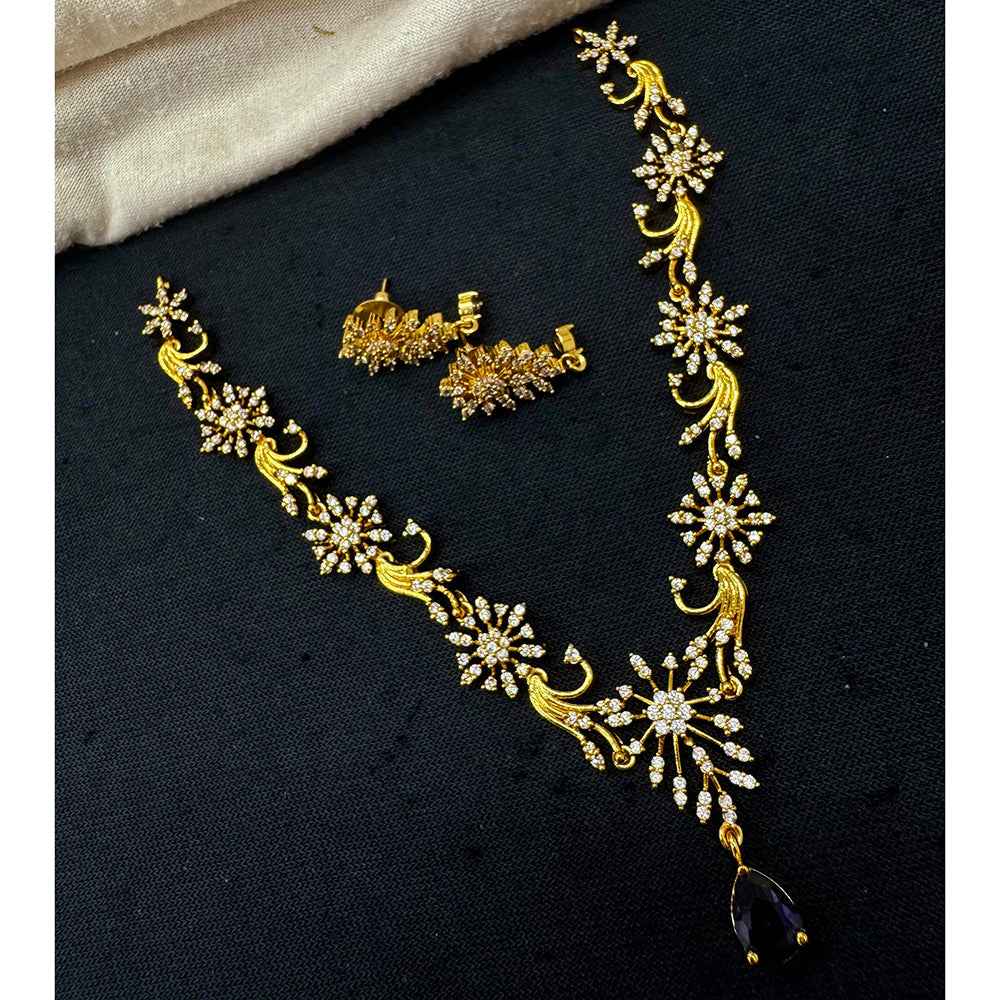 Tanish Art Jewellery Luxury Ethnic Pota And Austrain Stone Necklace Set