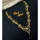 Tanish Art Jewellery Luxury Ethnic Pota And Austrain Stone Necklace Set 