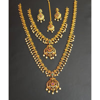 Tanish Art Jewellery Royal Heritage Pota And Pearl Necklace Set