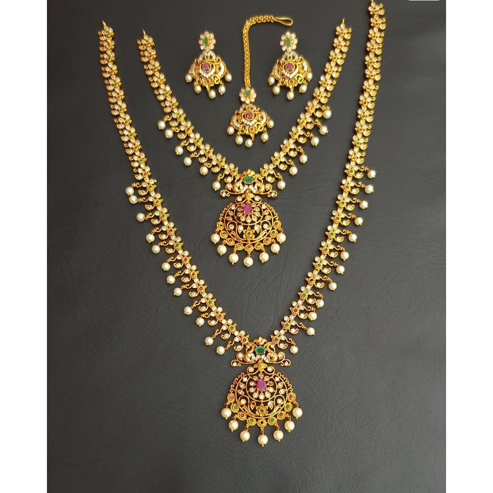 Tanish Art Jewellery Royal Heritage Pota And Pearl Necklace Set