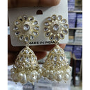 Tanish Art Jewellery Kundan And Pearl Jhumki Earrings