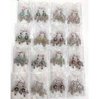 Tanish Art Jewellery Radiant Pota Stone And Austrian Stone Dangle Earrings