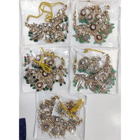 Tanish Art Jewellery Royal Kundan Stone Pearl And Beads Necklace Set