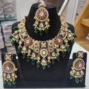 Tanish Art Jewellery Royal Kundan Stone Pearl And Beads Necklace Set