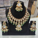 Tanish Art Jewellery Royal Kundan Stone Pearl And Beads Necklace Set