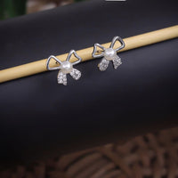 Tanish Art Jewellery Royal Austrian Stone Heart Shape Stud Earrings 