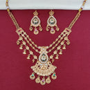 Tanish Art Jewellery Royal Pota Stone And Pearl Necklace Set