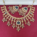 Tanish Art Jewellery Royal Pota Stone And Pearl Necklace Set