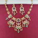 Tanish Art Jewellery Royal Pota Stone And Pearl Necklace Set