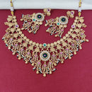 Tanish Art Jewellery Royal Pota Stone And Pearl Necklace Set