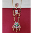 Tanish Art Jewellery Royal Pota Stone And Pearl Necklace Set