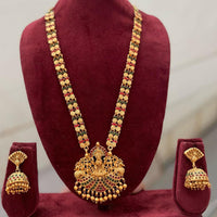 Tanish Art Jewellery South Indian Temple Pota Stone And Pearl Long Necklace Set