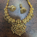 Tanish Art Jewellery South Indian Temple Pota Stone And Pearl Necklace Set