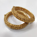 Tanish Art Jewellery Premium Matte Gold Openbale Bangles Set