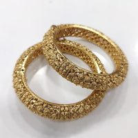 Tanish Art Jewellery Premium Matte Gold Openbale Bangles Set