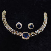 Tanish Art Jewellery Glamorous American Diamond Necklace Set