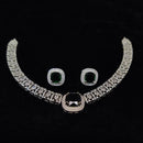Tanish Art Jewellery Glamorous American Diamond Necklace Set