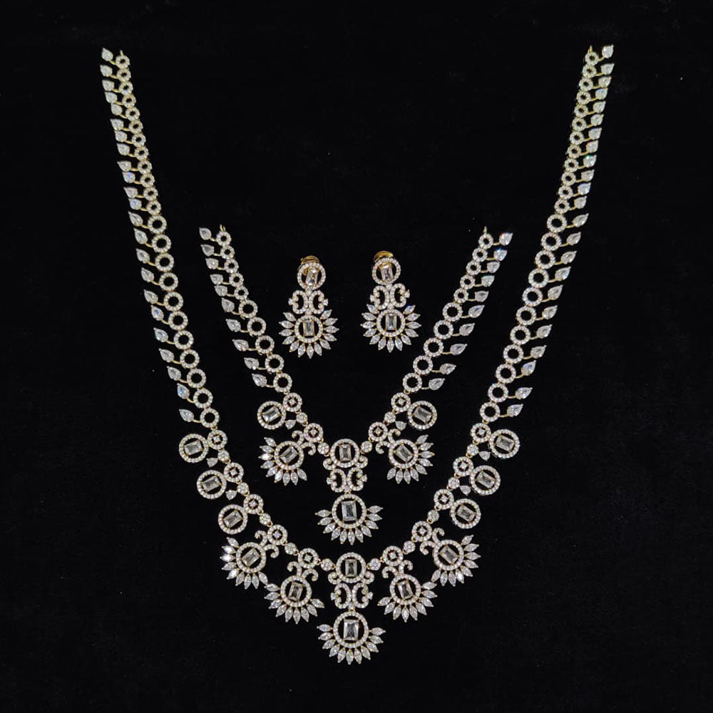 Tanish Art Jewellery Glamorous American Diamond Jewellery Combo Set