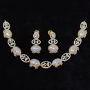 Tanish Art Jewellery Royal Austrian Stone And Pearl Necklace Set 