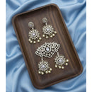 Tanish Art Jewellery American Diamond Stone Beads Pendant Set