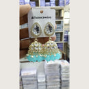 Tanish Art Jewellery Premium Kundan Stone Beads Festive Jhumki Earrings