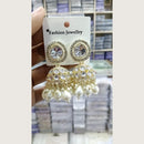 Tanish Art Jewellery Premium Kundan Stone Beads Festive Jhumki Earrings