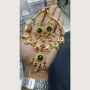 Tanish Art Jewellery Heritage Pota Stone And Pearl Necklace Set