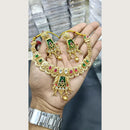 Tanish Art Jewellery Heritage Pota Stone And Pearl Necklace Set