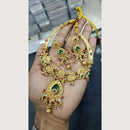 Tanish Art Jewellery Heritage Pota Stone And Pearl Necklace Set