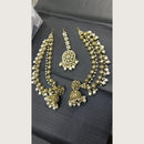 Tanish Art Jewellery Mirror Jhumki Earchains With Maangtika