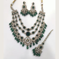 Tanish Art Jewellery Royal Pota Stone And Beads Necklace Set