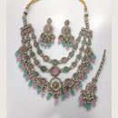 Tanish Art Jewellery Royal Pota Stone And Beads Necklace Set