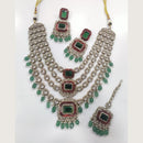 Tanish Art Jewellery Royal Pota Stone And Beads Necklace Set