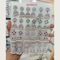 Tanish Art Jewellery Premium Crystal Stone And Pearl Festive Jhumki Earrings