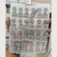 Tanish Art Jewellery Premium Crystal Stone And Pearl Festive Jhumki Earrings