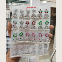 Tanish Art Jewellery Premium Crystal Stone And Pearl Festive Jhumki Earrings