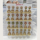 Tanish Art Jewellery Premium Crystal Stone And Pearl Festive Jhumki Earrings