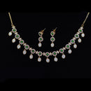 Tanish Art Jewellery Luxury Polki Kundan And Austrian Stone Necklace Set