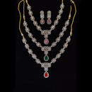 Tanish Art Jewellery Classic Polki Kundan And Austrian Stone Necklace Set