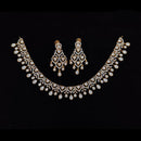 Tanish Art Jewellery Premium Polki Kundan And Austrian Stone Necklace Set